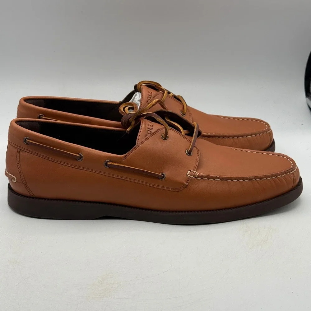 Cole Haan C42132 Shoes Mens Size 13 Tan Brown Boat Shoe C42132